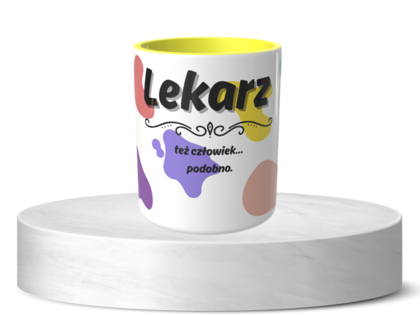 Śmieszny Kubek Niesklasyfikowane - Lekarz tez czlowiek 2